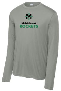 ST350LS- McNicholas Rockets Tee - Grey Concrete
